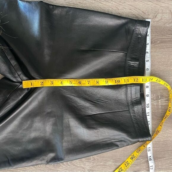 Vintage 90s Danier butter soft leather high rise pants - Picture 8 of 9